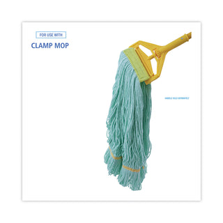 Boardwalk® EcoMop Looped-End Mop Head, Recycled Fibers, Extra Large Size, Green, 12/CT (UNS1200XL-CS)