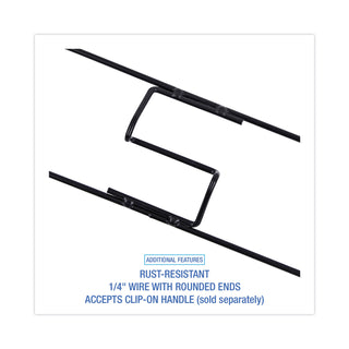 Boardwalk® Clip-On Dust Mop Frame, 36w x 5d, Zinc Plated (UNS1436)