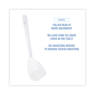 Boardwalk® Cone Bowl Mop, 10" Handle, 2" Mop Head, White, 25/Carton (BWK00170)