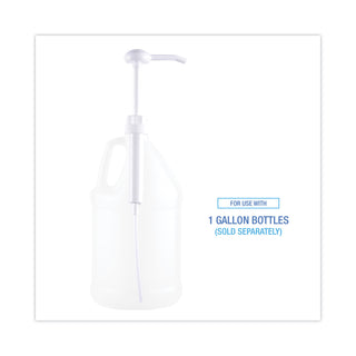 Boardwalk® Siphon Pump, 1 oz/Pump, For 1 gal Bottles, Plastic, 12" Tube, White (BWK00417EA)