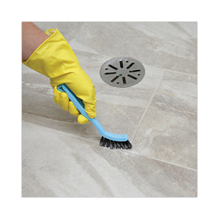 Boardwalk® Grout Brush, Black Nylon Bristles, 8.13" Blue Plastic Handle (BWK9008)