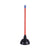 Boardwalk® Toilet Plunger, 18" Plastic Handle, 5.63" dia, Red/Black, 6/Carton (BWK09201)