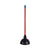 Boardwalk® Toilet Plunger, 18" Plastic Handle, 5.63" dia, Red/Black (BWK09201EA)