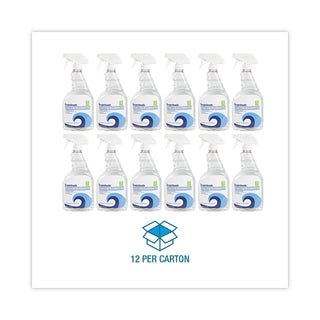 Boardwalk® Natural Glass Cleaner, 32 oz Trigger Spray Bottle, 12/Carton (BWK47112G)
