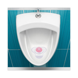 Boardwalk® Urinal Screen with Para Deodorizer Block, Cherry Scent, 3 oz, Red/White, 12/Box (BWKPBS)