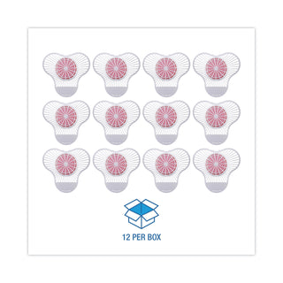 Boardwalk® Urinal Screen with Para Deodorizer Block, Cherry Scent, 3 oz, Red/White, 12/Box (BWKPBS)