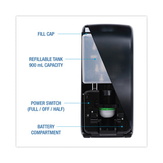 Boardwalk® Bulk Fill Foam Soap Dispenser with Key Lock, 900 mL, 5.25 x 4 x 12, Black Pearl (BWKSHF900SBBW)