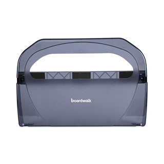 Boardwalk® Toilet Seat Cover Dispenser, 17.25 x 3.13 x 11.75, Smoke Black (BWKTS510SBBW)