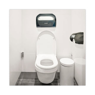 Boardwalk® Toilet Seat Cover Dispenser, 17.25 x 3.13 x 11.75, Smoke Black (BWKTS510SBBW)