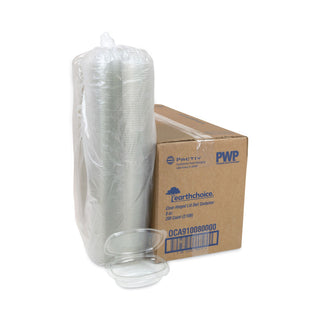 Pactiv Evergreen EarthChoice PET Hinged Lid Deli Container, 4.92 x 5.87 x 1.32, 8 oz, 1-Compartment, Clear, 200/Carton (PCT0CA910080000)