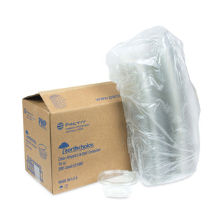 Pactiv Evergreen EarthChoice PET Hinged Lid Deli Container, 4.92 x 5.87 x 2.48, 16 oz, 1-Compartment, Clear, 200/Carton (PCT0CA910160000)