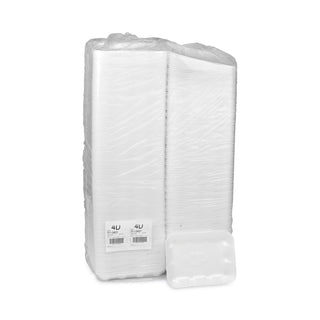 Pactiv Evergreen Supermarket Tray, #4D 1-Compartment, 9.5 x 7 x 1.25, White, 500/Carton (PCT0TF104D10000)