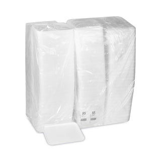 Pactiv Evergreen Supermarket Tray, #8S, 1-Compartment, 10 x 8 x 0.65, White, 500/Carton (PCT0TF108S00000)