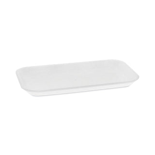 Pactiv Evergreen Supermarket Tray, #17, 1-Compartment, 8.3 x 4.8 x 0.65, White, 1,000/Carton (PCT0TF117S00000)