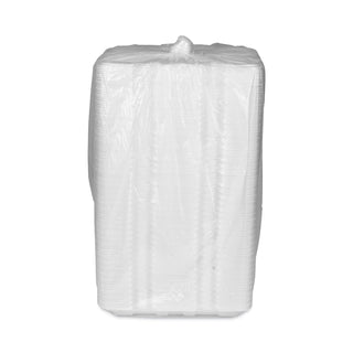 Pactiv Evergreen Foam Hinged Lid Containers, Dual Tab Lock Hoagie, 13 x 4 x 4, 1-Compartment, White, 250/Carton (PCT0TH1X267000Y)