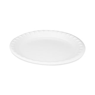Pactiv Evergreen Laminated Foam Dinnerware, Plate, 10.25" Diameter, White, 540/Carton (PCT0TK10010000Y)