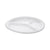 Pactiv Evergreen Laminated Foam Dinnerware, 3-Compartment Plate, 10.25" Diameter, White, 540/Carton (PCT0TK10044000Y)