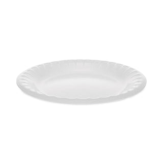 Pactiv Evergreen Laminated Foam Dinnerware, Plate, 6" Diameter, White, 1,000/Carton (PCT0TK100060000)