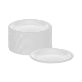 Pactiv Evergreen Laminated Foam Dinnerware, Plate, 6" Diameter, White, 1,000/Carton (PCT0TK100060000)