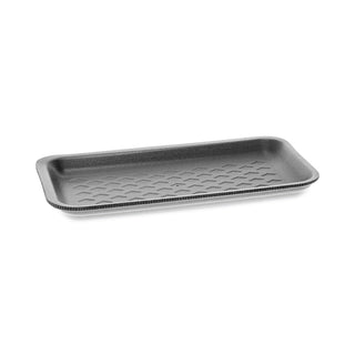 Pactiv Evergreen Supermarket Trays, #17S, 1-Compartment, 8.38 x 4.5 x 0.69, Black, 1,000/Carton (PCT51P917S)
