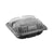 Pactiv Evergreen EarthChoice Dual Color Hinged-Lid Takeout Container, 33 oz, 8.5 x 8.5 x 3, 3-Compartment, Black/Clear, 150/Carton (PCTDC858330B000)