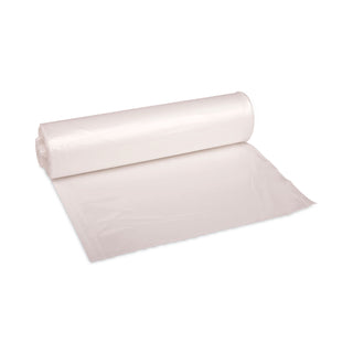 Boardwalk® High-Density Can Liners, 45 gal, 13 mic, 40" x 46", Natural, 25 Bags/Roll, 10 Rolls/Carton (BWK404616)