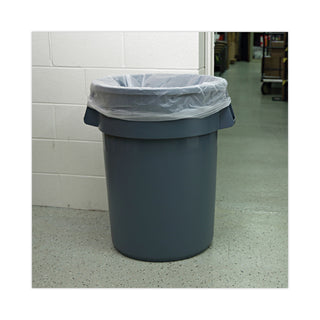 Boardwalk® High-Density Can Liners, 45 gal, 13 mic, 40" x 46", Natural, 25 Bags/Roll, 10 Rolls/Carton (BWK404616)