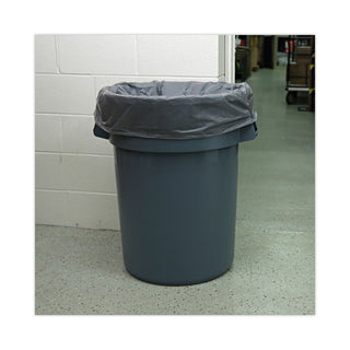 Boardwalk® Linear Low Density Industrial Can Liners, 60 gal, 1.3 mil, 38 x 58, Gray, 100/Carton (BWKG3858G)