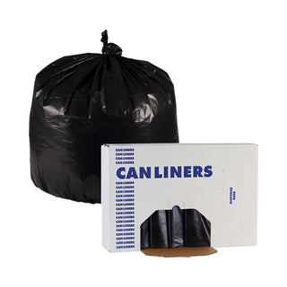 Boardwalk® Linear Low Density Industrial Can Liners, 30 gal, 0.65 mil, 30 x 36, Black, 200/Carton (BWKL3036H)