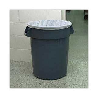 Boardwalk® High Density Industrial Can Liners Coreless Rolls, 30 gal, 16 mic, 30 x 37, Natural, 25 Bags/Roll, 20 Rolls/Carton (BWKRH3037S)