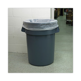 Boardwalk® High Density Industrial Can Liners Coreless Rolls, 60 gal, 13 mic, 38 x 60, Natural, 25 Bags/Roll, 8 Rolls/Carton (BWKRH3860H)