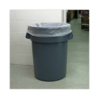 Boardwalk® High Density Industrial Can Liners Coreless Rolls, 60 gal, 16 mic, 38 x 60, Natural, 25 Bags/Roll, 8 Rolls/Carton (BWKRH3860S)