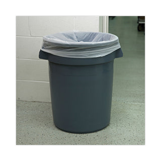 Boardwalk® Linear Low Density Industrial Can Liners, 33 gal, 0.9 mil, 33 x 39, White, 100/Carton (BWKW3339X)