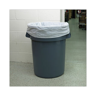 Boardwalk® Linear Low Density Industrial Can Liners, 56 gal, 0.9 mil, 43 x 47, White, 100/Carton (BWKW4347X)