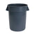 Boardwalk® Round Waste Receptacle, 32 gal, Linear-Low-Density Polyethylene, Gray (UNS32GLWRGRA)