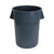 Boardwalk® Round Waste Receptacle, 44 gal, Plastic, Gray (UNS44GLWRGRA)