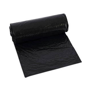 Boardwalk® Low-Density Waste Can Liners, 16 gal, 1 mil, 24 x 32, Black, 10 Bags/Roll, 15 Rolls/Carton (BWK510)