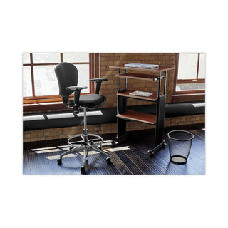 Safco® Metro Collection Extended-Height Chair, Supports up to 250 lbs., Black Seat/Black Back, Chrome Base (SAF3442BL)