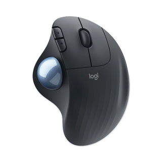 Logitech® Ergo M575 Trackball, 32.8 ft Wireless Range, Right Hand Use, Graphite (LOG910006197)