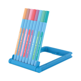 Schneider® Slider Edge XB Pastel Ballpoint Pens with Convertible Case/Stand, Stick, Extra-Bold 1.4mm, Assorted Ink/Barrel Colors, 8/Set (RED152289)