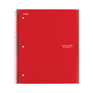 Five Star® Wirebound Notebook, 5 Subjects, College Rule, Assorted Color Covers, 11 x 8.5, 200 Sheets (MEA06208)