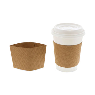 Pactiv Evergreen Kraft Hot Cup Sleeves, For 10-24 oz Cups, Brown, 1000/Carton (DOPDSLVBRN)
