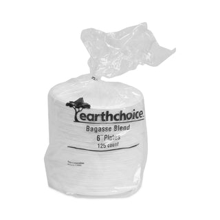 Pactiv Evergreen EarthChoice Compostable Fiber-Blend Bagasse Dinnerware, Plate, 6" Diameter, Natural, 1,000/Carton (PCTMC500060001)