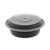 Pactiv Evergreen VERSAtainers, 1-Comp, Black/Clear, 16oz, 6"dia, 150/Carton (PACNC718B)