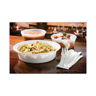 Pactiv Evergreen VERSAtainers, 24 oz, 7 x 7 x 2.38, White/Clear, 150/Carton (PCTNC723)