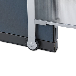 Quartet® Premium Workstation Privacy Screen, 38w x 64d, Translucent Clear/Silver (QRTWPS2000)