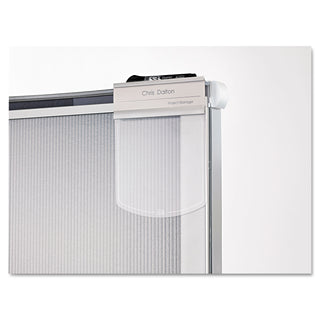 Quartet® Premium Workstation Privacy Screen, 38w x 64d, Translucent Clear/Silver (QRTWPS2000)