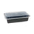Pactiv Evergreen VERSAtainers, Black/Clear, 38oz, 6w x 8 1/2d x 2h, 150/Carton (PACNC888B)