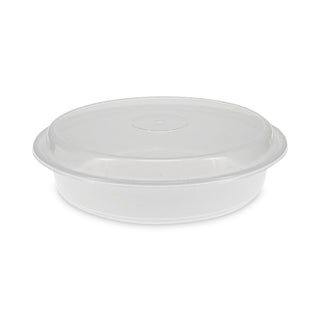 Pactiv Evergreen VERSAtainers, 48 oz, 9 x 9 x 2.38, White/Clear, 150/Carton (PCTNC948)