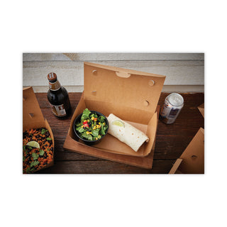 Pactiv Evergreen EarthChoice OneBox Paper Box, 55 oz, 9 x 4.85 x 2, Kraft, 100/Carton (PCTNOB02KEC)